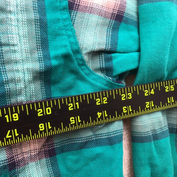 Levi's Mens Shirt Large Long Sleeve Plaid Button Up Classic Green Casual Y2K - Picture 8 of 16
